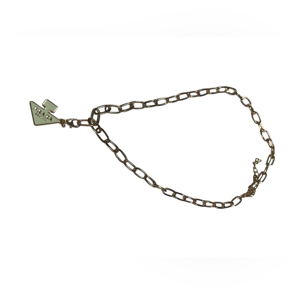 New in Bag Prada Beauty Green VIP Pendant Necklace, 18” Chain - Picture 3 of 4